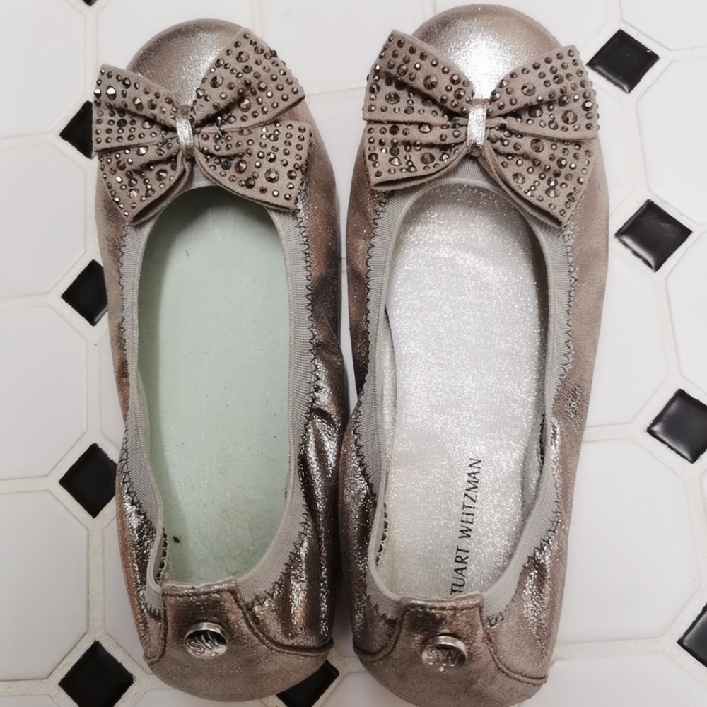 Stuart Weitzman Girls Beaded Flat